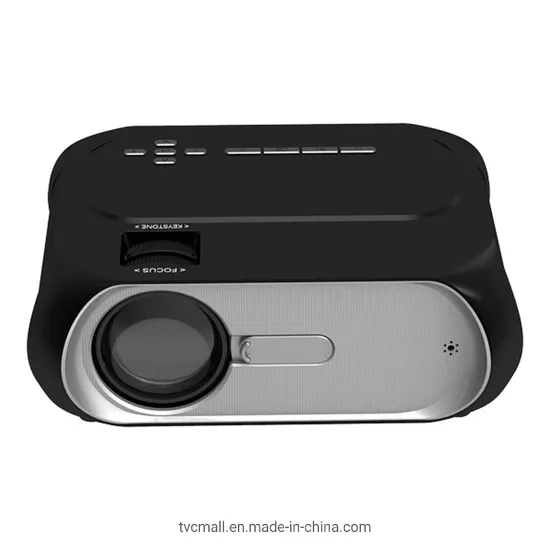 Full HD 1080P LED Projector Home Cinema Theater Beamer with USB, VGA, AV Input (Multimedia Version) Supporting HD Video- Us Plug
