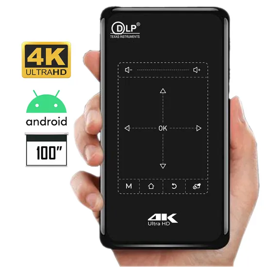 Android Portable Projector Q1 PRO Home Theater Ultra HD