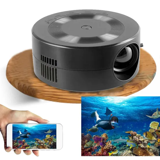 E60 Home Theater Mini Portable USB Movie Video Projector Equipment with Wired Screen Mirroring for Smartphones