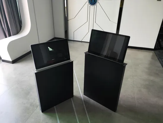 17.3 Inch Ultra-Thin Intelligent Conference Table Electric Pop-up Lift LCD Display for Conference System