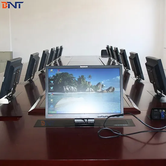 Universal Motorized Monitor Stand Desktop Hidden Computer Pop up LCD Monitor Lift for 19-24 Screen