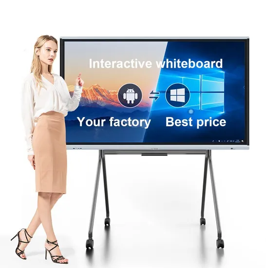 Electronic Portable All in One Android Interactive Panel Smart Whiteboard for Teaching and Conference