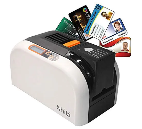 400 Prints Ymcko Ribbon Included Hiti CS-200e Desktop Cr80 Plastic ID Card Printer