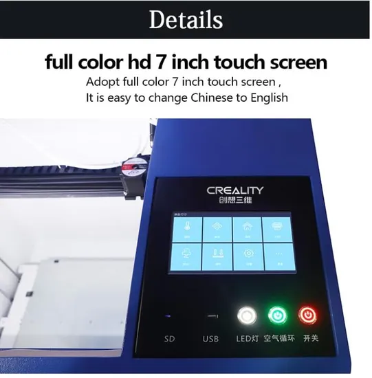 Creality- Cr-6080 Industry Printer, Dual Extrusion in One Nozzle Quasi-Industrial Grade Ultra-Large Printing Size