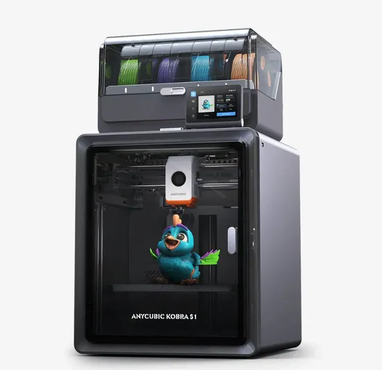 Anycubic Kobra S1 Combo 3D Printer Auto Leveling Multi-Color Precision Rapid Printing Fast Reliable User-Friendly