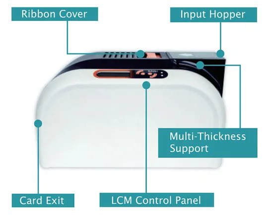 Productivity and Versatility Hiti CS-220e Desktop Cr80 Plastic ID Card Printer with Cheap Price
