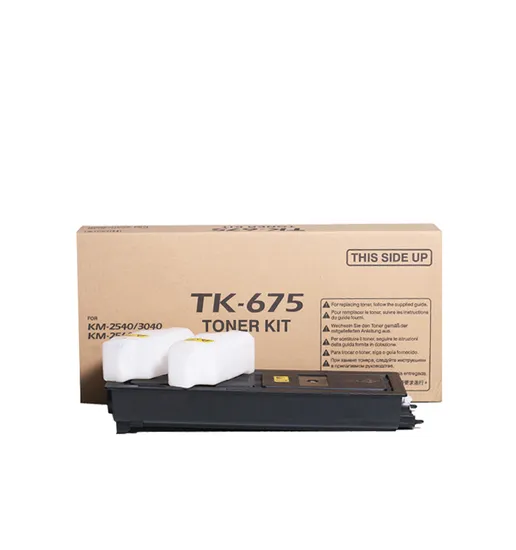 New  Copier Toner Compatible Kyocera Tk675 for Use in Km-2540/2560/3040/3060 with Good Quality and Competitive Price