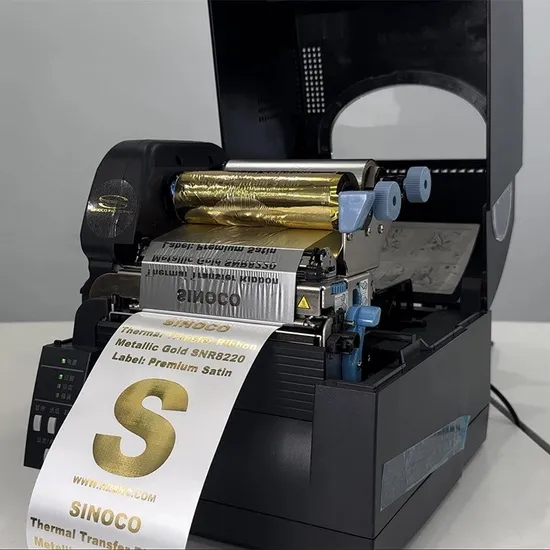 Factory Direct Shiny Gold TTR Heat Transfer Foil Ribbon for Printers