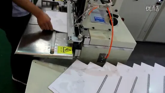 Semi-Auto Double Wire Loop Binding and Forming Machine for Brochure