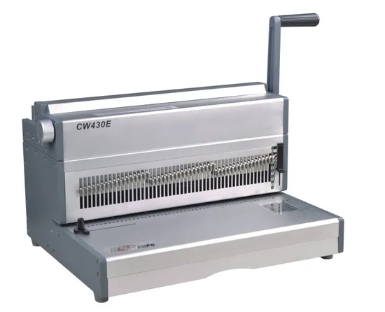 Electric A3 Double Wire Book Paper Punching and Binding Machine Cw430e