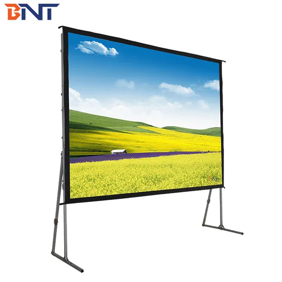 Bnt Larger Room Front Rear Stand Projector Screen 4: 3 84 Inch Fast Fold Screen
