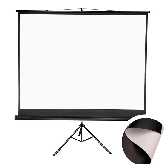 500GSM Hot Laminated White Projection Screen Fabric Projector Screen for Tripod Screen