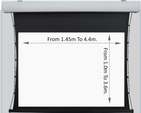 4K Tension Electric Projection Screen with Remote 120" Hot Sale Aluminium Case