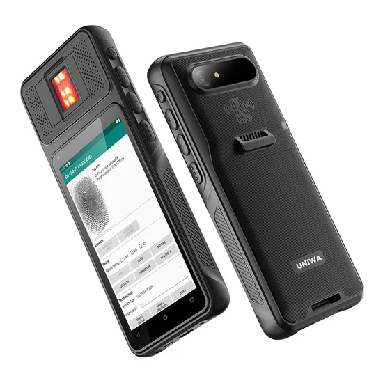 OEM/ODM 5 Inch Portable PDA F501 Android Barcode Scanner Biometric Fingerprint Reader Phone