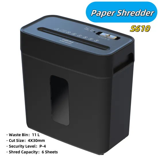 High Secuirity P-4 3X40mm Cross Cut A4 Paper Shredder Include CD and Card
