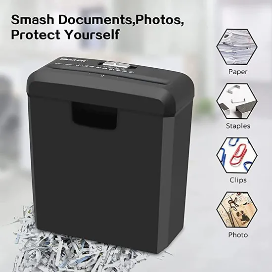 Office School and Home Portable A4 Paper Shredder 607s