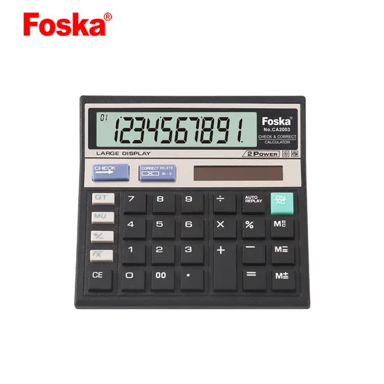 Foska Calculadora 10 Digit Solar Power and Battery Office Calculator