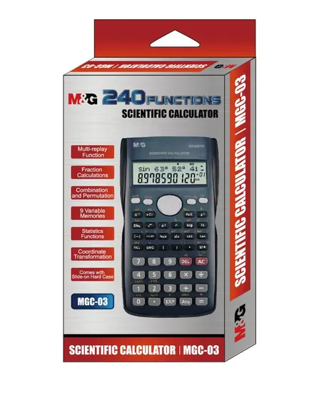 M&G Office/School Supplies Selling Well 12 Digits 240 Functions Scientific Calculator