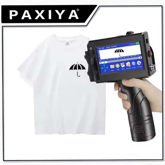 Barcode Printer Fast Dry Ink Portable Printer, Handheld Inkjet with 12.7mm Dimensions