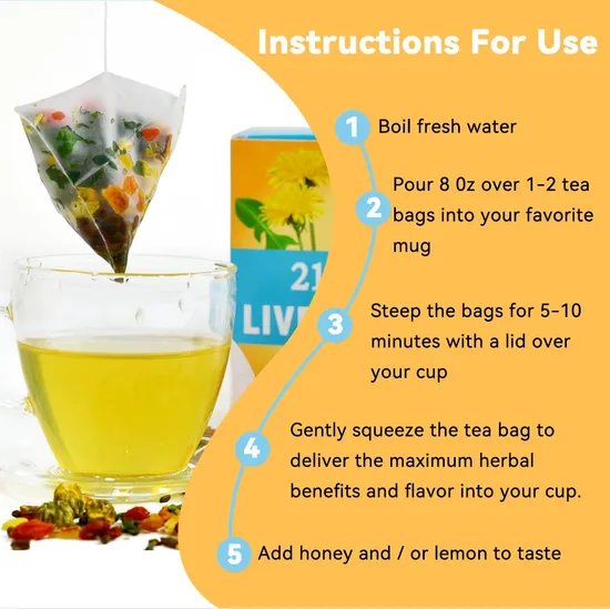 Chinaherbs 21 Day Liver Injury and Recovery Detox Tea Cleanse Detox Tea