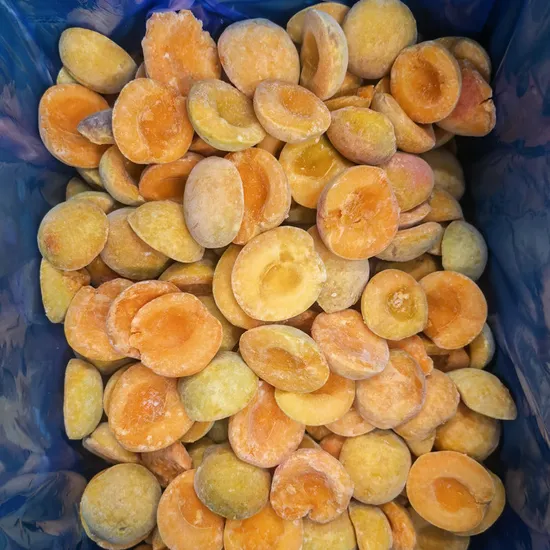New Crop IQF Peeled Frozen Fruit Frozen Apricot Halves