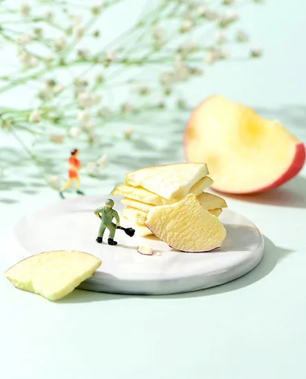 No Pesticides, No Chemical Fertilizers, Preferred Geographical Indications Products Freeze Dried Food/Freeze Dried Fruit Freeze-Dried Apple Crisps