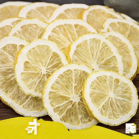 Wholesale Bulk Natural Dried Yellow Lemon Slices Freeze-Dried Original Lemon Chips Natural Yellow Freeze Dried Lemon Slices