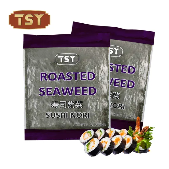 Tsy Food Roasted Delicious Healthy Nori Dried Seaweed for Sushi and Rice Ball Rolls