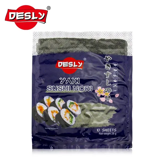 Free Sample Japanese Spam Musubi Roasted Seaweed Wholesale 100 Sheets Yaki Sushi Nori