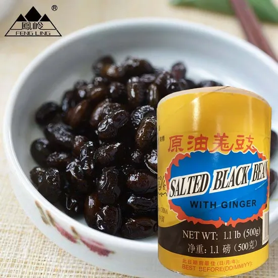 Yang Jiang Naturally Dried Preserved Black Beans with Ginger Fermented Beans