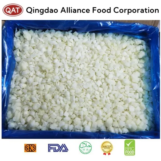 Premium IQF Diced Onion Cubes in Vibrant Colors