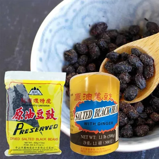 500g Bagged or Canned Preserved Dried Salted Black Beans Irreplaceable Flavor