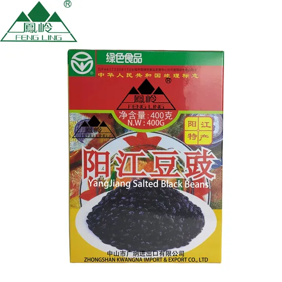 Factory Supplier OEM Service 400g Good Taste Fermented Salted Black Beans/Wholesaler