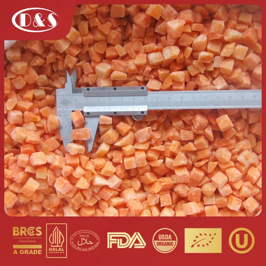 Brc Certified IQF Frozen Diced Carrot