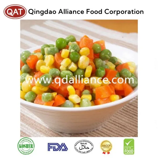 Frozen Various 3 Ways Mixed Vegetables with Green Peas Corn Carrot Diced