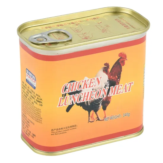 Factory Price Canned Corned Pork Beef Chicken Luncheon Meat Canned Food