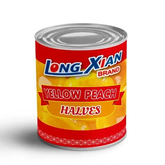 Canned Yellow Peach in Light Heavy Syrup Halves Dice Slice Strip OEM