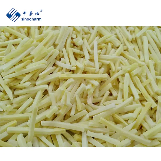 Sinocharm 2021 IQF 4*4mm Bamboo Shoot Strips Frozen Bamboo Shoot Brc a Approved
