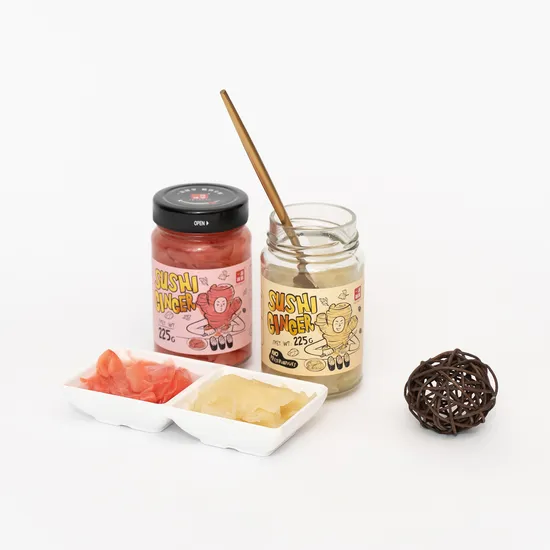 Wholesale Pickled Sushi Pink and White Ginger for Japanese Restaurant