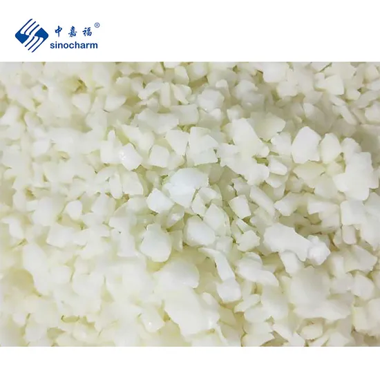 Sinocharm Frozen Vegetables Supplier A Grade New Crop Brc-a Approved Wholesale Price 6*6mm IQF Diced Yellow Onion