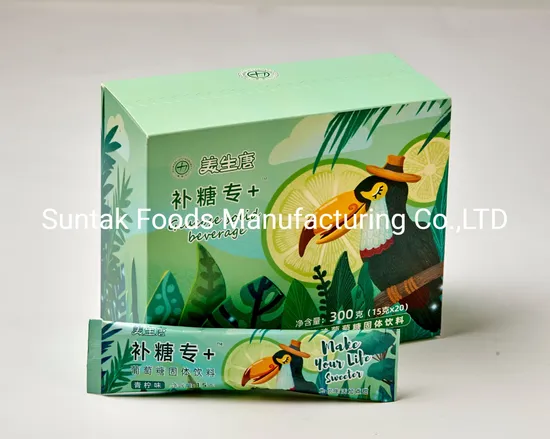 15g Lime Flavor with Vitamin C Energy Drink Powder