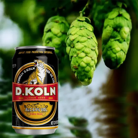 D. Koln Tiger King 6.8% Vol Alcohol Content German Craftsmanship Beer 330mltraditional Brewing Canned Strong Lager Canned Mature Beer OEM/ODM