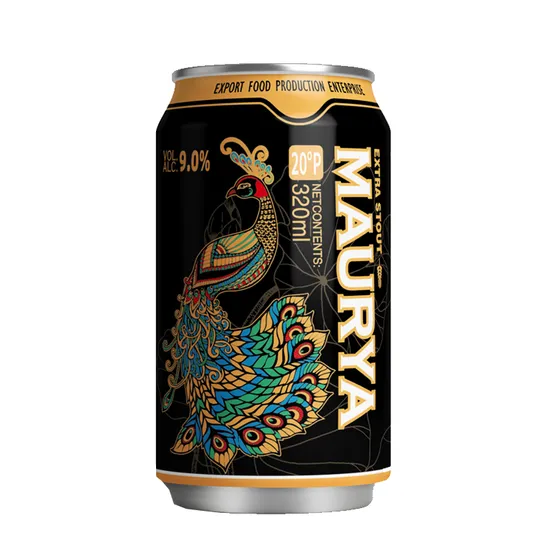 Maurya 9% Vol Black Beer, 320ml Craft-Brewed in Germany, High-Grade Beer, OEM/ODM.