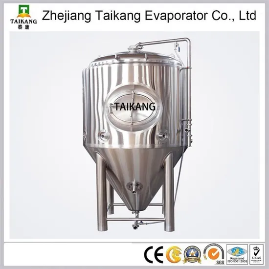 500L Beer Fermentation Tank Stainless Steel Conical Fermenter Brewery Fermenting Vessel