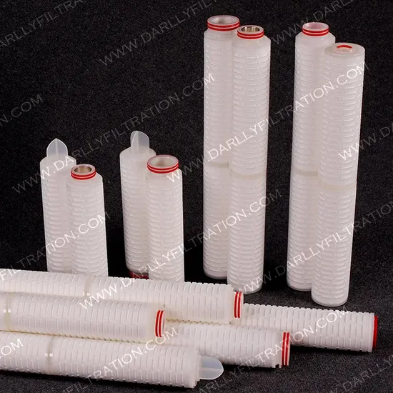 0.22um Highly Asymmetric Pes Membrane Pleated Filter Cartridge for Beer Vodka Water Final Filtration
