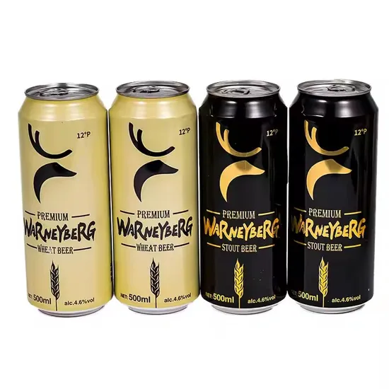 China Factory Wholesale Beer Can Custom Logo 330ml Stout Dark Beer Alcoholic Drink