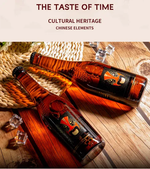 High-End Craft Brewing Beer Rich Wheat Aroma Chinese Aesthetic Peking Opera Mask Series 330ml*12 Bottles Classic Light Lager Extra Strong Beer