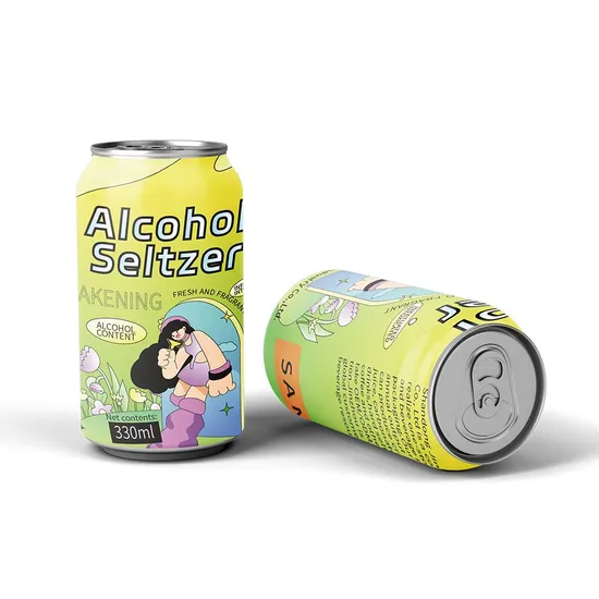 Custom Wholesale Newly Private Label 250ml Canned Fruit Flavored Whiskey Alcoholic Beverage Formulations Cocktail Sparkling Drinks