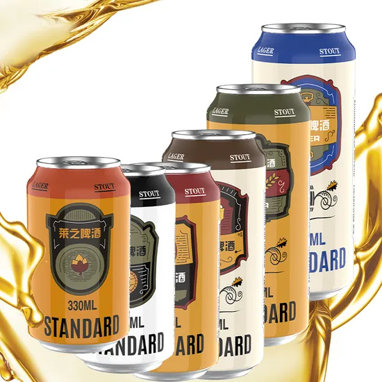 Chinese Abv 8% OEM 330ml*24 Canned Light Lager Beer for Export