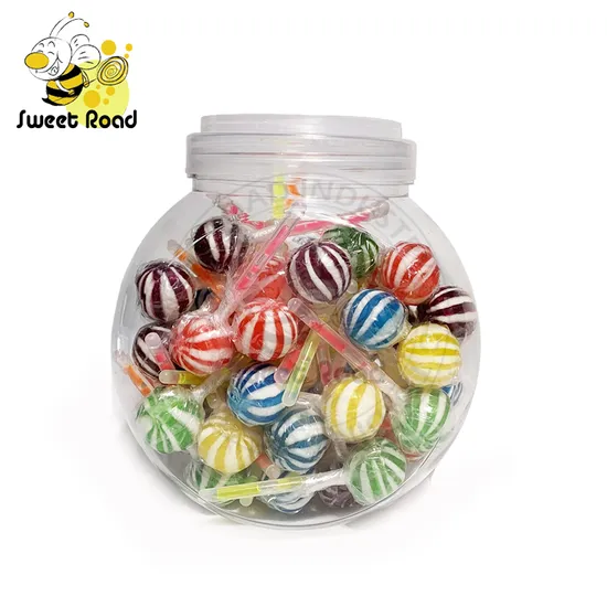 Fast Food Lollipops Round Shape Glow Stick Fluorescent Lollipop